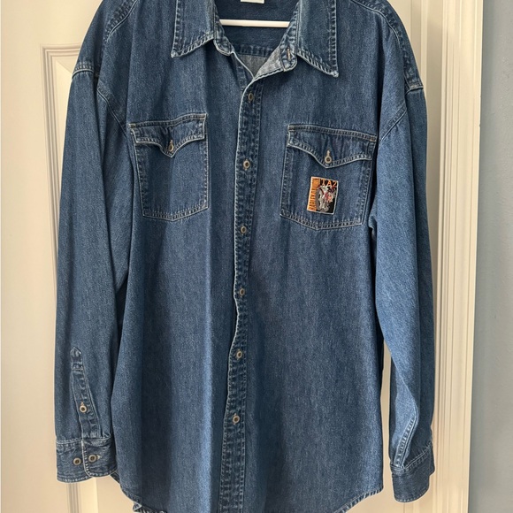 Men’s Harley Davidson Long Sleeve Demin Shirt - Picture 4 of 4